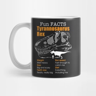 Dinosaur Facts tshirt - Tyrannosaurus Rex facts tshirt Mug